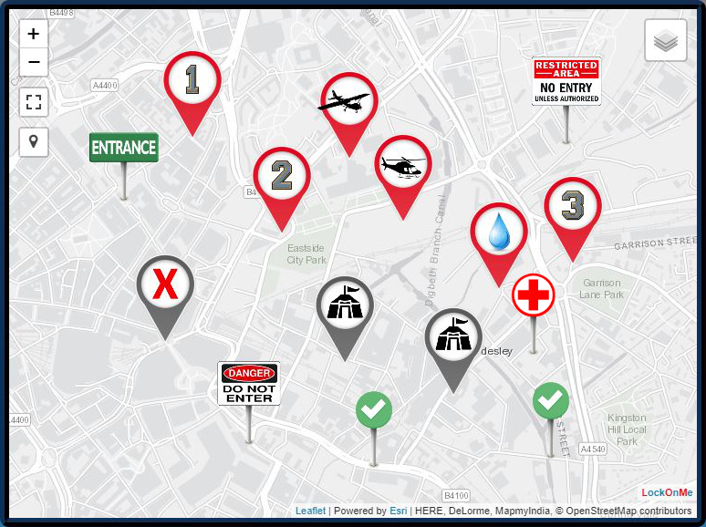 Web Tracking Console map